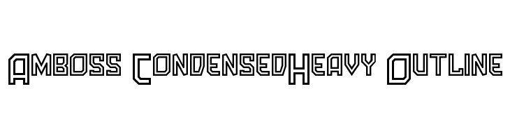 Amboss CondensedHeavy Outline  フリーフォントのダウンロード