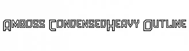 Amboss CondensedHeavy Outline 