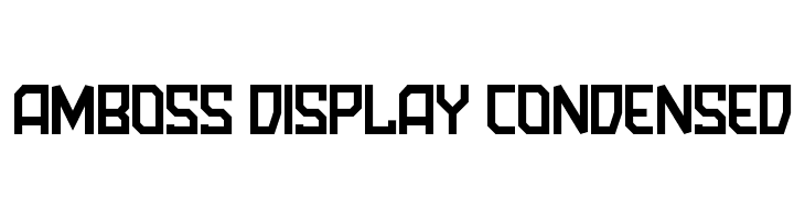 Amboss Display Condensed  フリーフォントのダウンロード