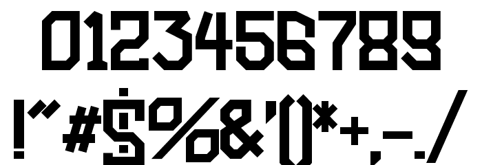 Amboss Display Condensed Font OTHER CHARS