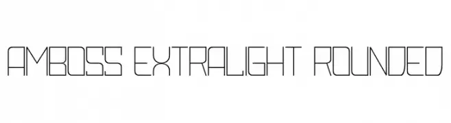 Amboss ExtraLight Rounded  Frei Schriftart Herunterladen