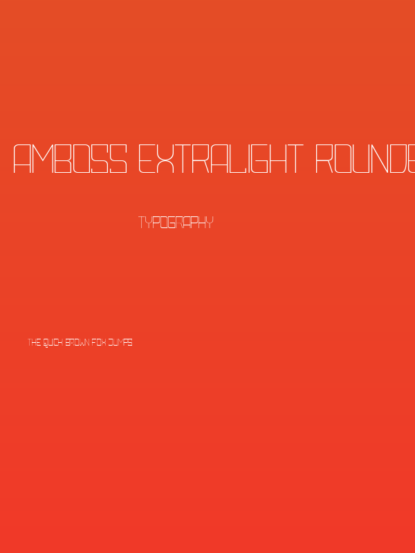 Amboss ExtraLight Rounded Poster