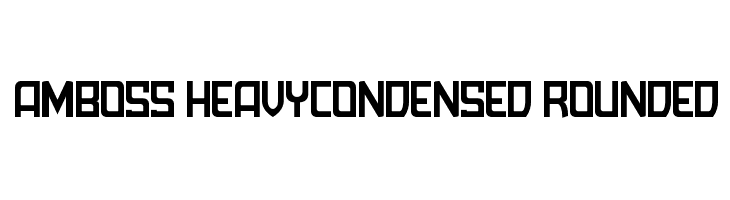 Amboss HeavyCondensed Rounded  Frei Schriftart Herunterladen