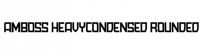 Amboss HeavyCondensed Rounded  Fuentes Gratis Descargar