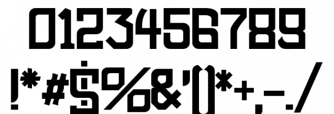 Amboss HeavyCondensed Rounded Font OTHER CHARS