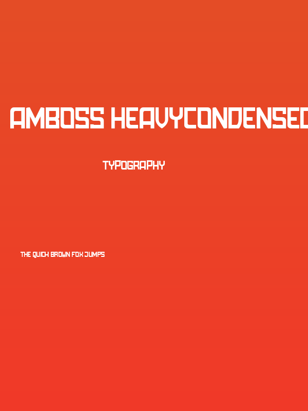 Amboss HeavyCondensed Rounded Poster