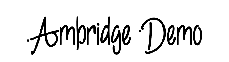 Ambridge Demo Caratteri
