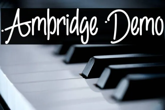 Ambridge Demo Example 1