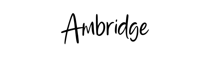 Ambridge  Скачать бесплатные шрифты