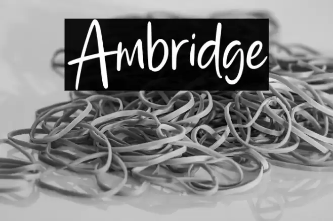 Ambridge フォント examples