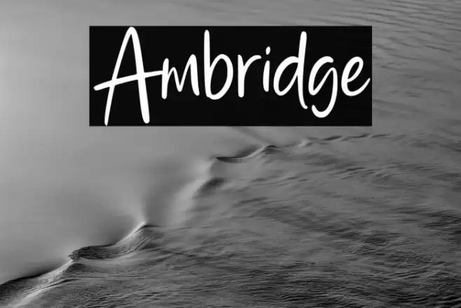 Ambridge フォント examples