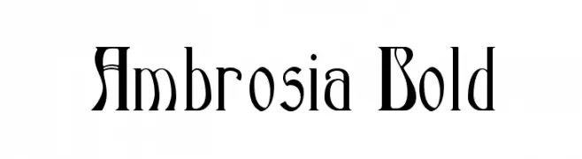 Ambrosia Bold  免费字体下载