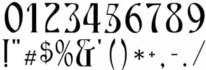 Ambrosia Bold Font OTHER CHARS