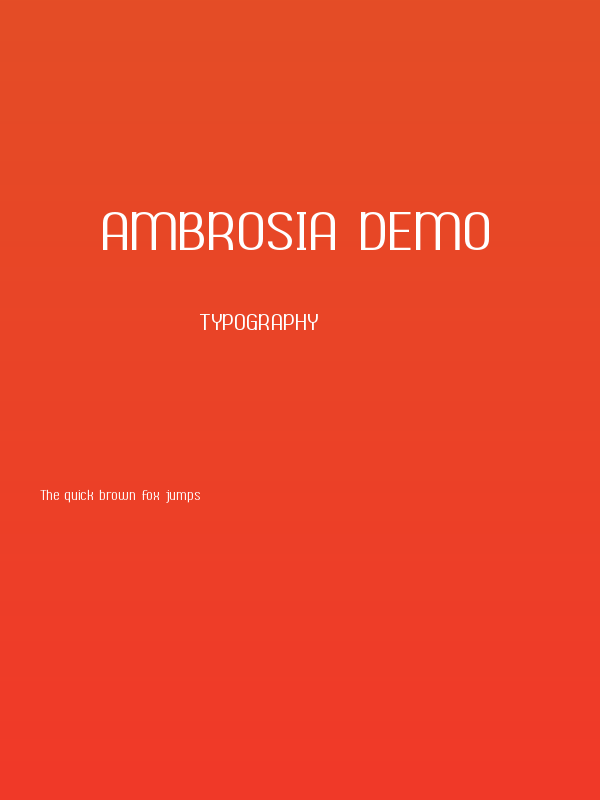 Ambrosia Demo Poster