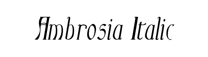Ambrosia Italic  لخطوط تنزيل