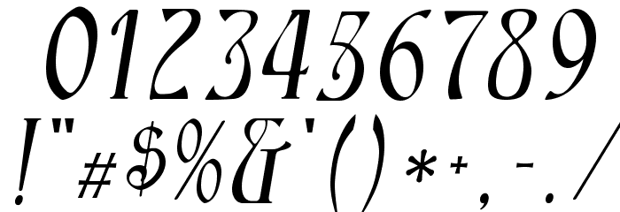 Ambrosia Italic Font OTHER CHARS