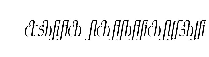 Ambrosia ItalicLigature Font