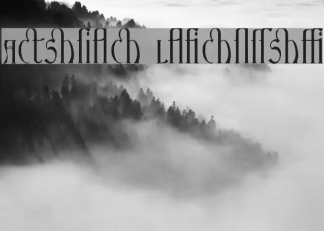 Ambrosia Ligature Font examples