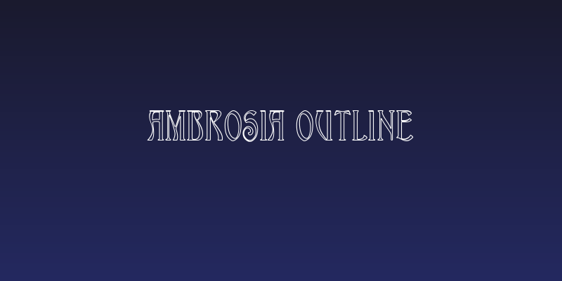 Ambrosia Outline Social Header