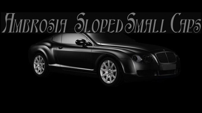 Ambrosia SlopedSmallCaps Example 1