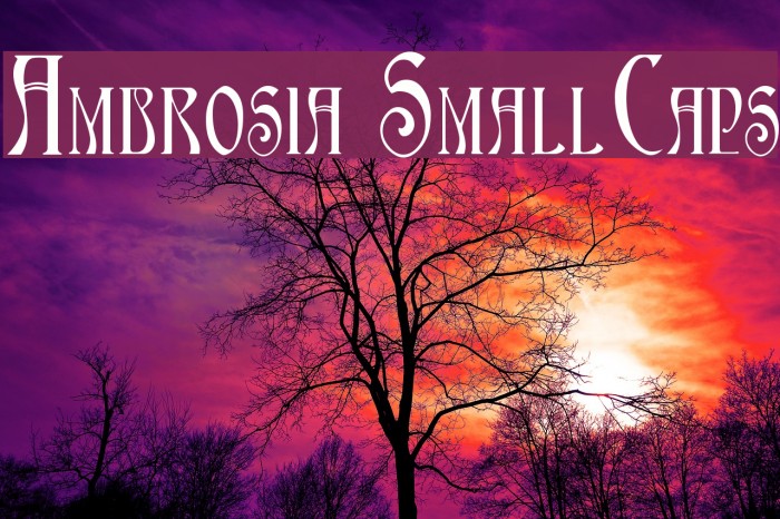 Ambrosia SmallCaps Example 2