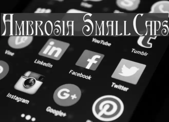 Ambrosia SmallCaps Font examples