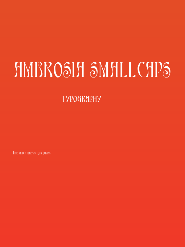 Ambrosia SmallCaps Poster