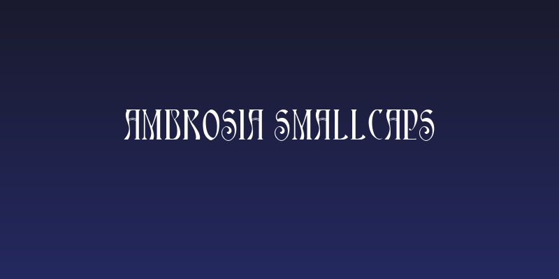 Ambrosia SmallCaps Social Header