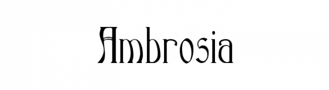 Ambrosia  नि: शुल्क फ़ॉन्ट्स डाउनलोड