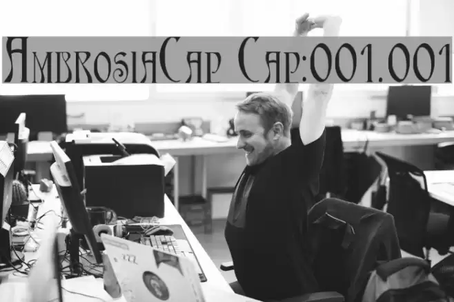 AmbrosiaCap Cap:001.001 Font examples