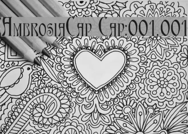 AmbrosiaCap Cap:001.001 Font examples