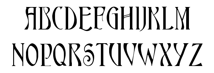 AmbrosiaCap Cap:001.001 Font LOWERCASE