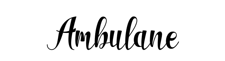 Ambulane  font caratteri gratis