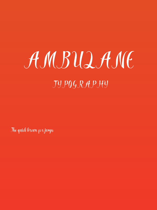Ambulane Poster