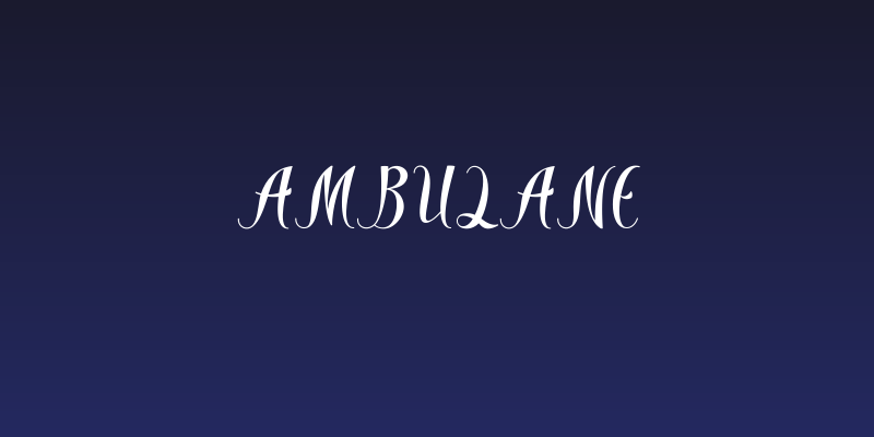 Ambulane Social Header