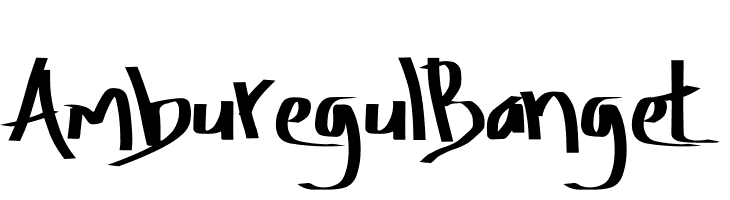 Amburegul Banget  Free Fonts Download