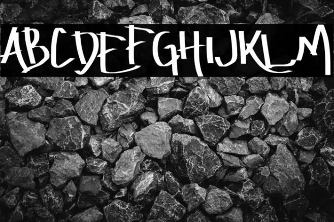 Amburegul Banget Font examples