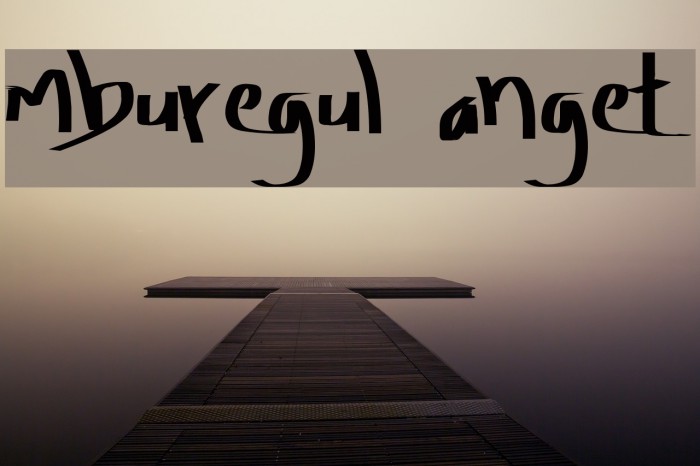 Amburegul Banget Font examples
