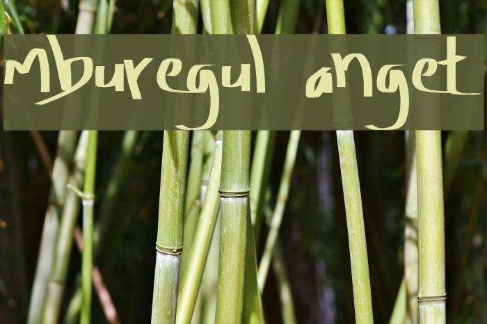 Amburegul Banget Font examples