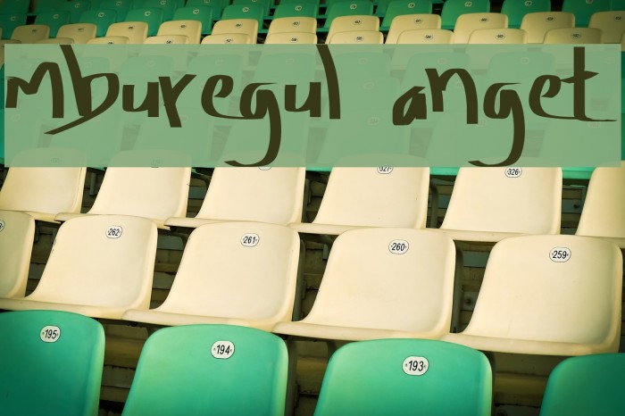 Amburegul Banget Font examples