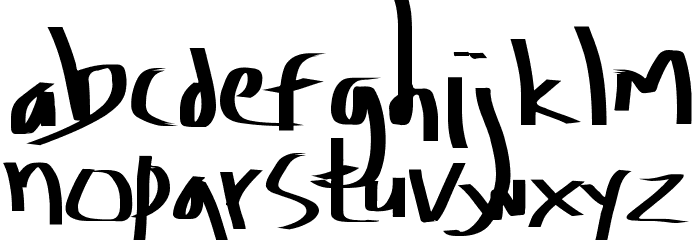 Amburegul Banget Font LOWERCASE