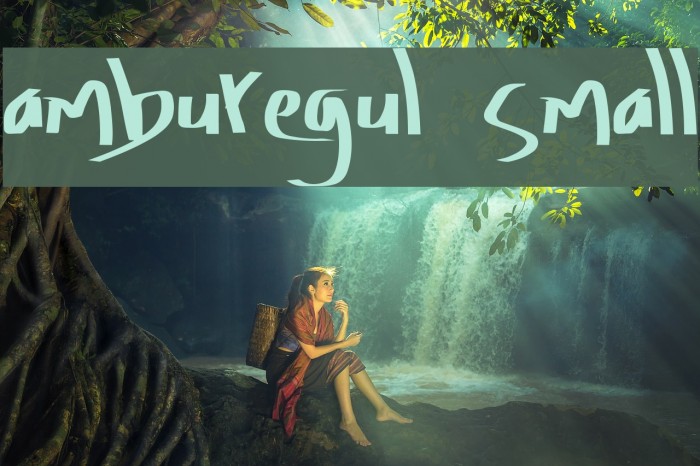 Amburegul Small Font examples