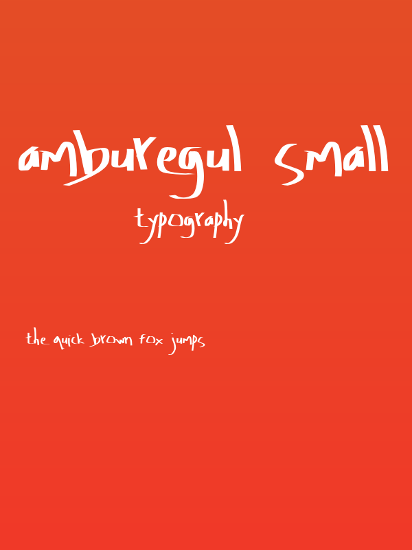 Amburegul Small Poster