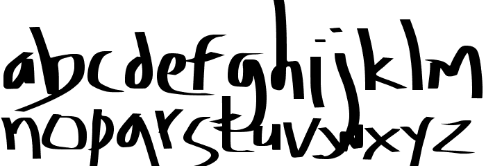 Amburegul Small Font LOWERCASE