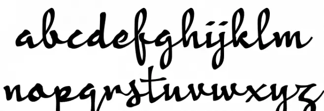 Ambyar Sobat Schriftart Kleinbuchstaben