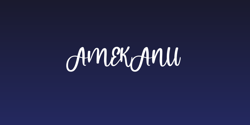 Amekanu Social Header
