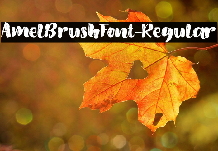 AmelBrushFont-Regular Example 1