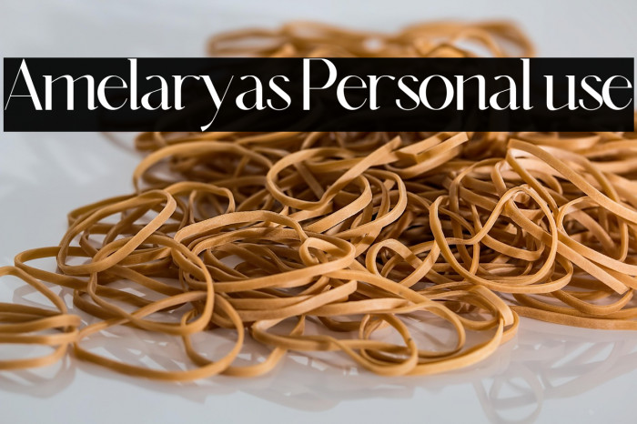 Amelaryas Personal use Example 2