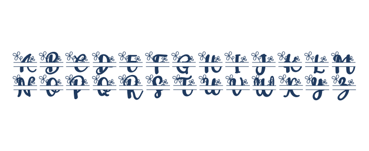 Amelda Monogram Uppercase