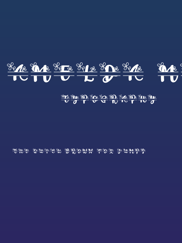 Amelda Monogram Poster